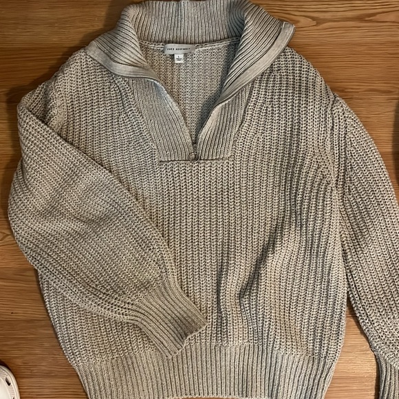 Free Assembly Quarter-Zip Sweater - Picture 4 of 5
